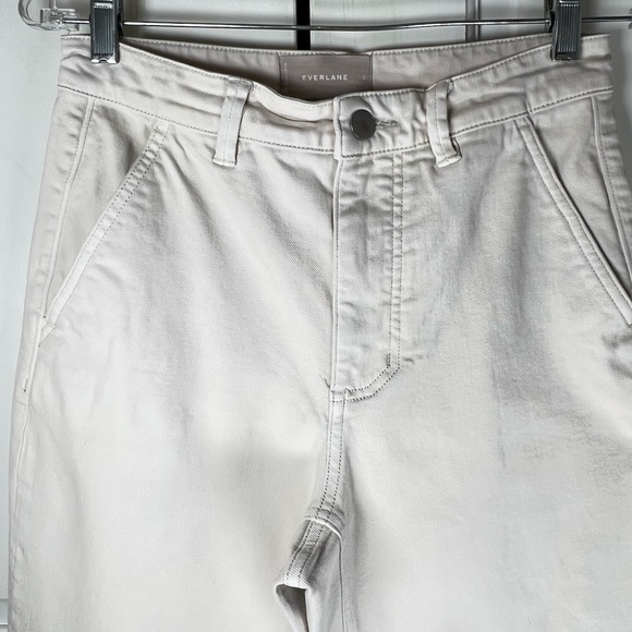 EVERLANE Off White High Rise Cropped Excellent Condition Size 2 - Picture 5 of 9